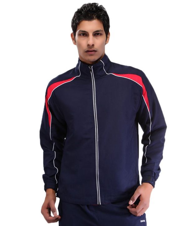 Reebok Dark Blue Men's Sports Jacket - Buy Reebok Dark Blue Men's ...