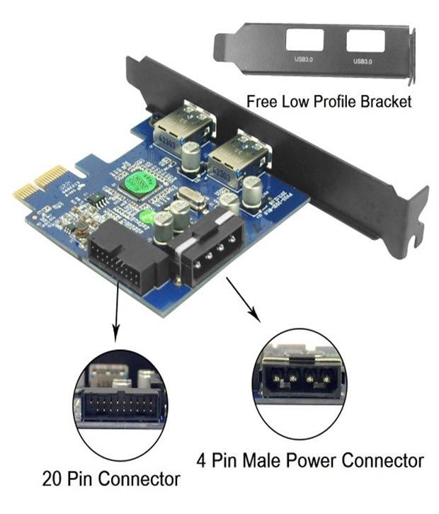 Anker Usb 3 0 2 Port Pci E Express Card With Pin Connector Buy Anker Usb 3 0 2 Port Pci E Express Card With Pin Connector Online At Low Price In India Snapdeal