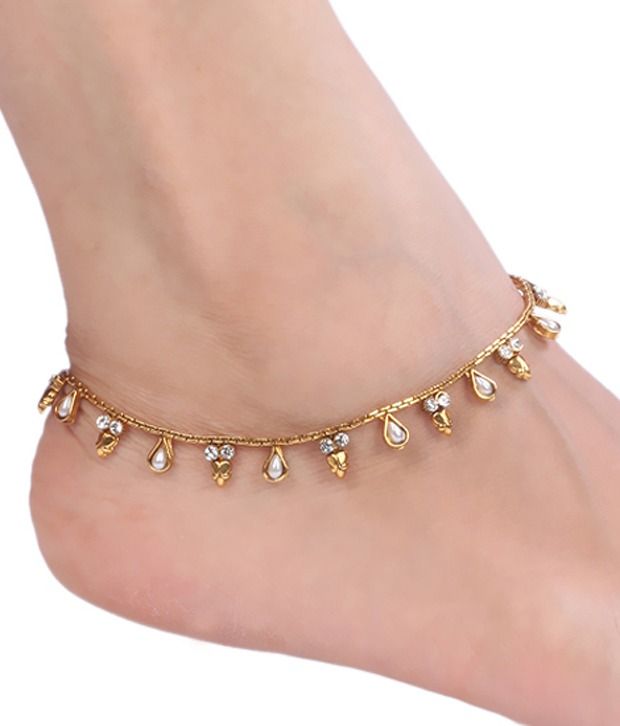 Antique Impressions Pretty Pair Gemstones Handmade Anklets Buy Antique
