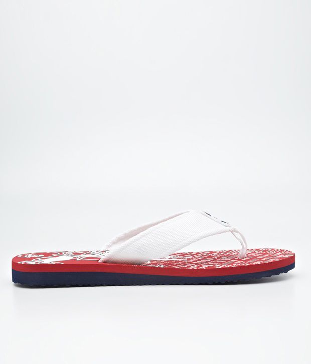 U.S. Polo Assn. White & Red Slippers Price in India- Buy U.S. Polo Assn ...