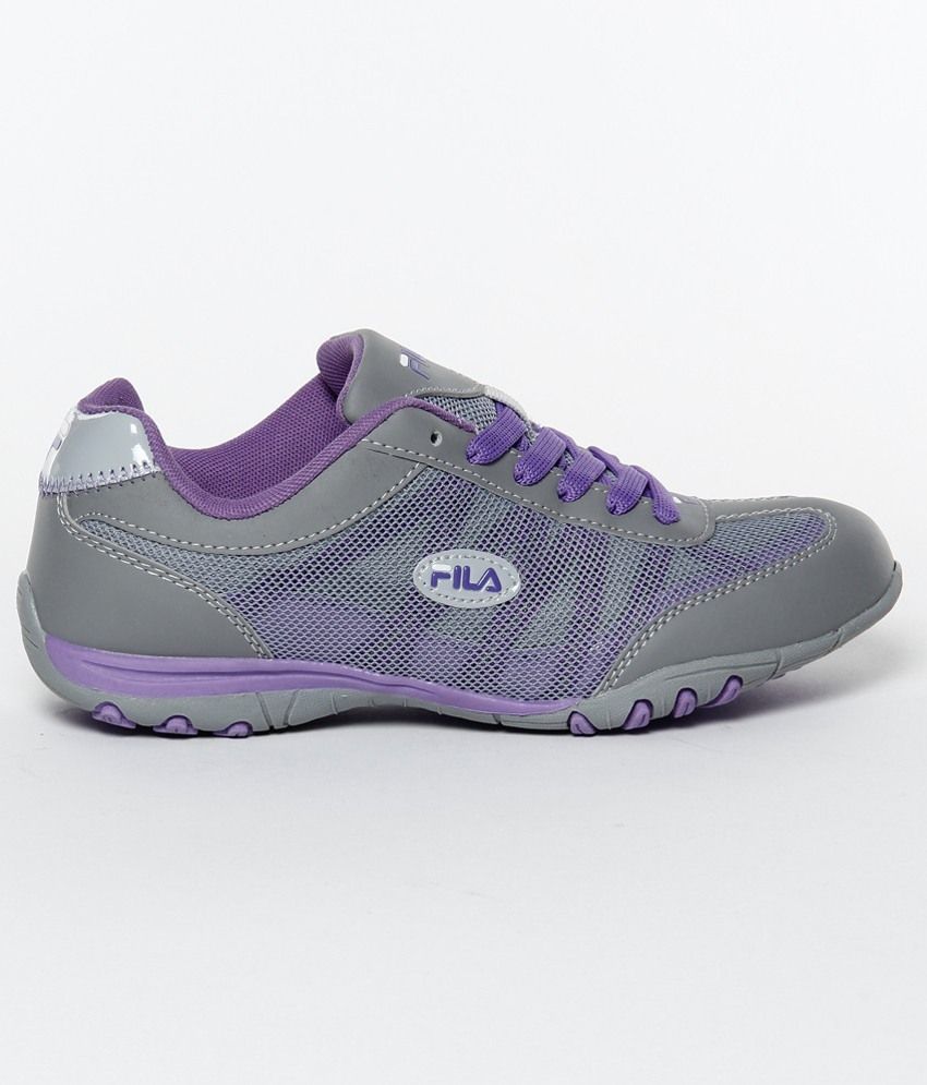 purple fila boots