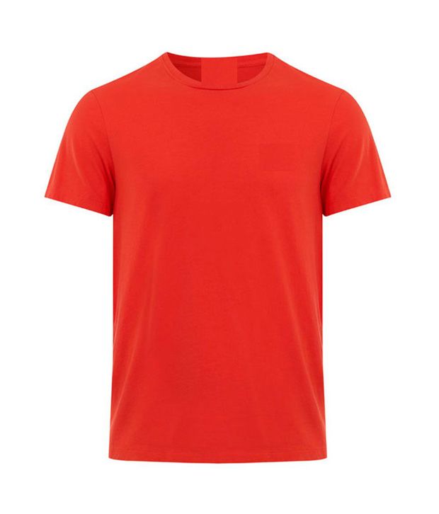 men's plain red shirt