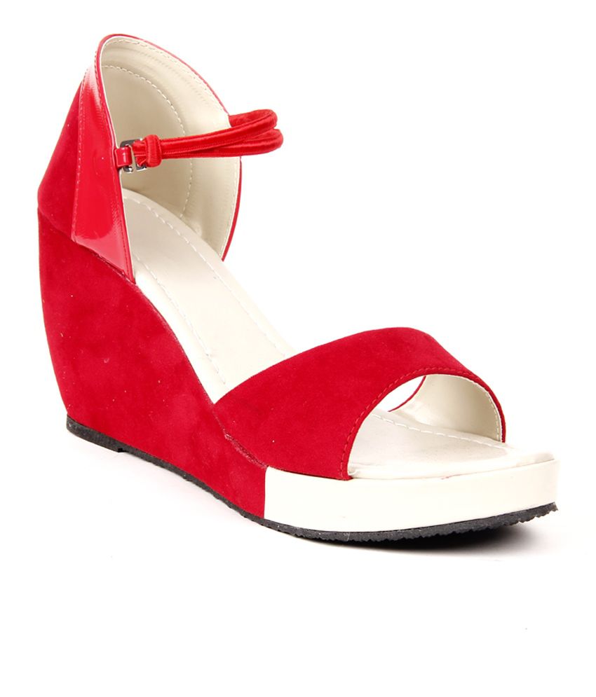 Do Bhai Smart Red Wedges Price in India- Buy Do Bhai Smart Red Wedges ...