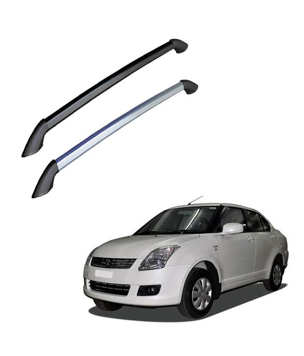 Shopper's Hub Car Aluminium Roof Rails (Set of 2) Maruti Swift Dzire Black Buy Shopper's