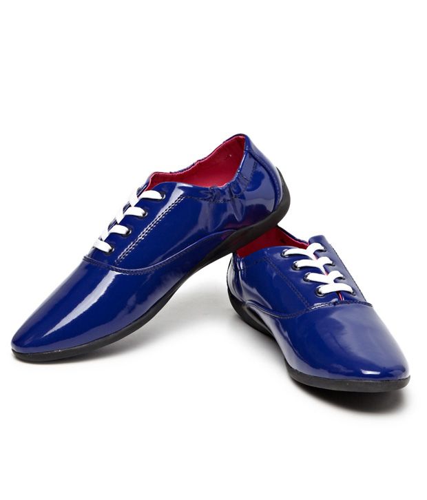 Nineteen Glossy Blue Casual Shoes Price in India- Buy Nineteen Glossy ...