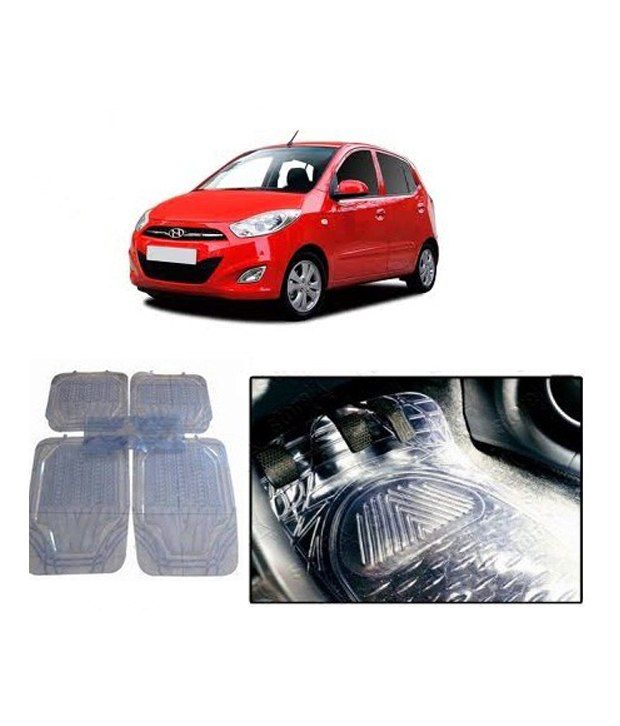 AutoSun Transparent White Car Foot Mats For Hyundai i10 Buy AutoSun