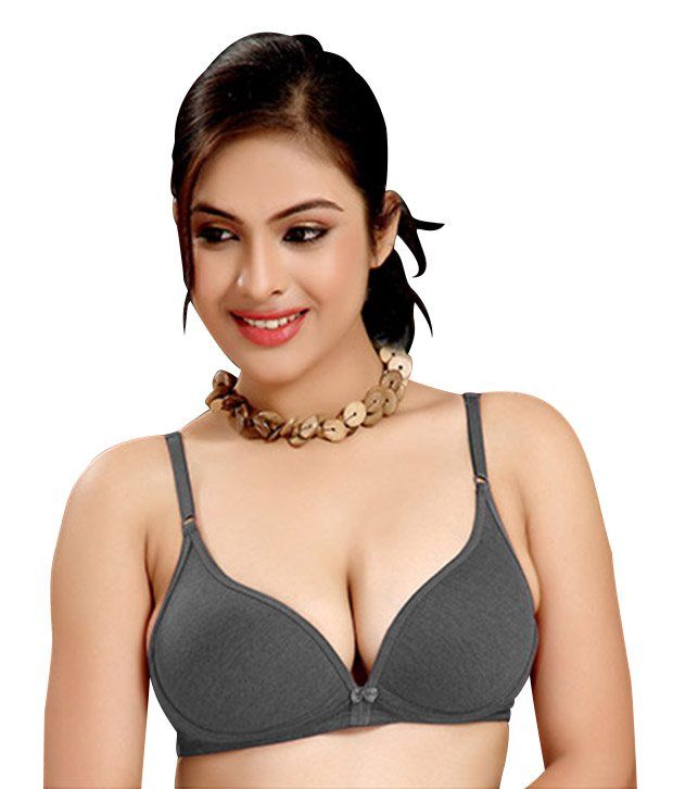 Buy Calibra Gray Padded Cotton Bra Online At Best Prices In India Snapdeal