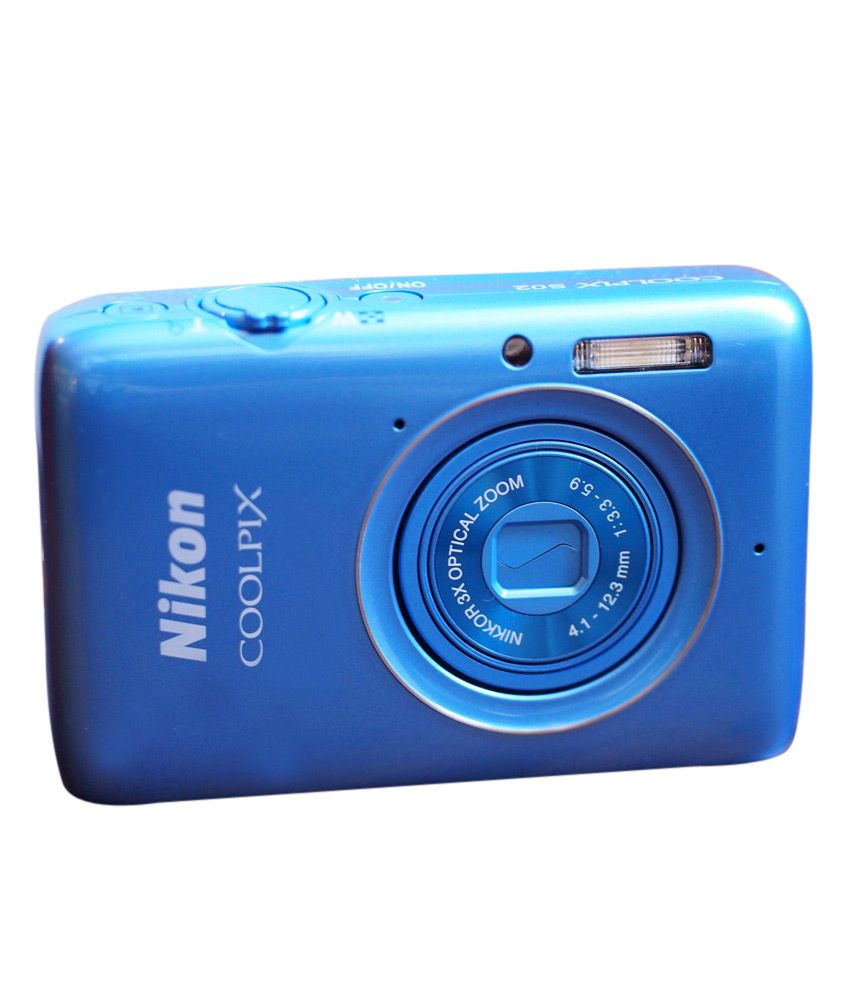 Nikon Coolpix S02 13.2MP Digital Camera (Blue) Price in India- Buy