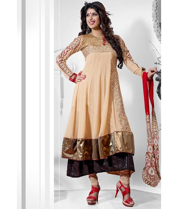 netted churidar design