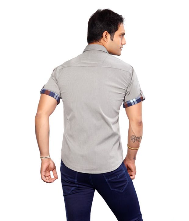 Abony Grey Shirt - Buy Abony Grey Shirt Online at Best Prices in India ...