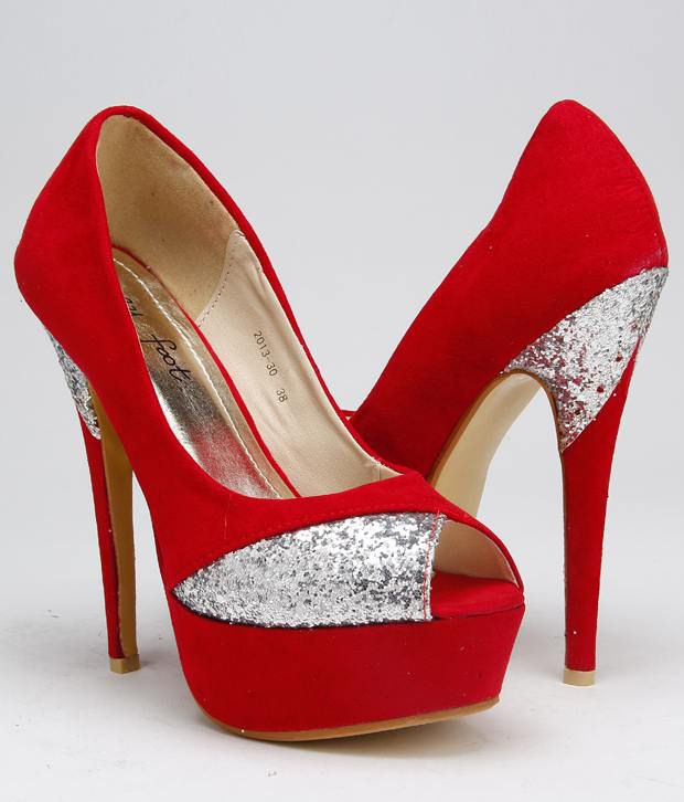 My Foot Red Pencil Heel Pumps Price in India- Buy My Foot Red Pencil ...