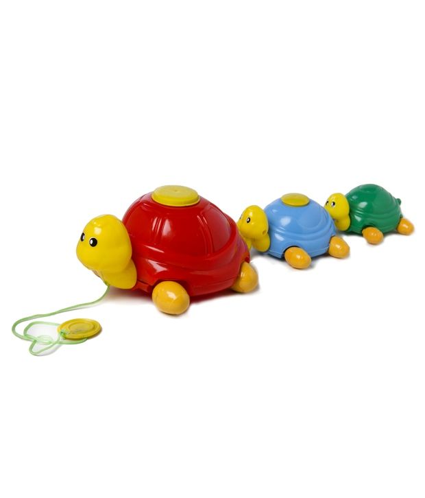 Lovely Pull Along Turtle Family Toy Buy Lovely Pull Along Turtle