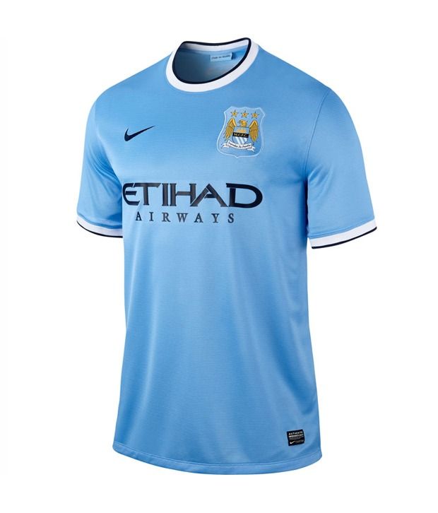 Nike Blue Manchester City Football Jersey - Buy Nike Blue Manchester ...