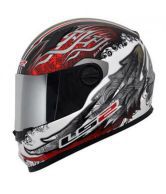 LS2 - Full Face Helmet - FF358 Duality (Red-Green Graphics) [Size : 58cms] - ECE Certified