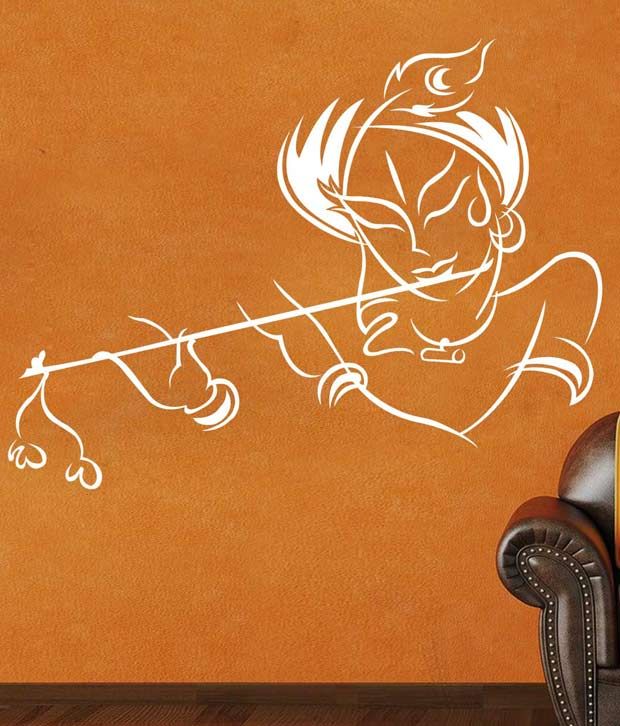 Creative Width Krishna Wall DecalMedium Buy Creative Width Krishna