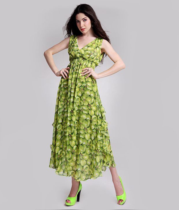 Neon green dress online india Clearance