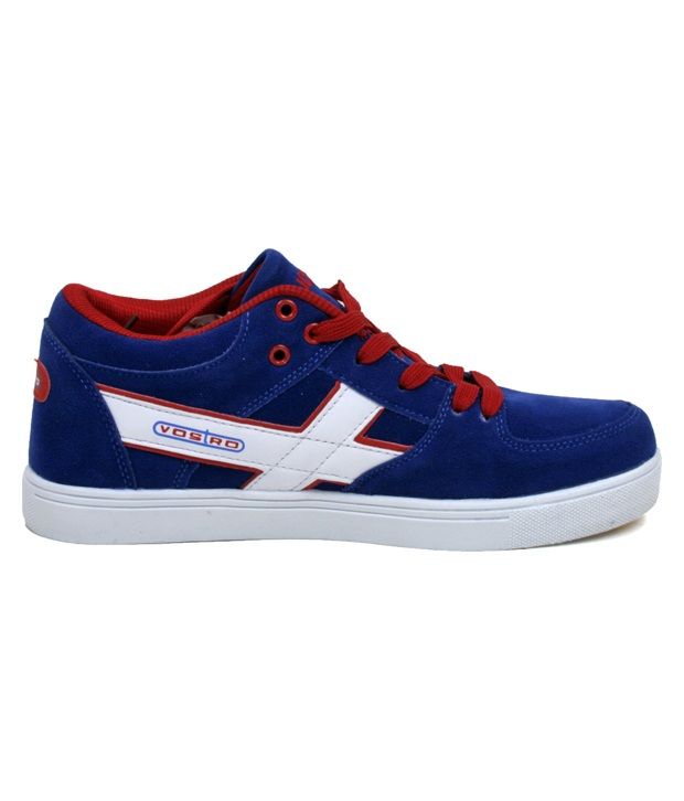 red white blue canvas shoes