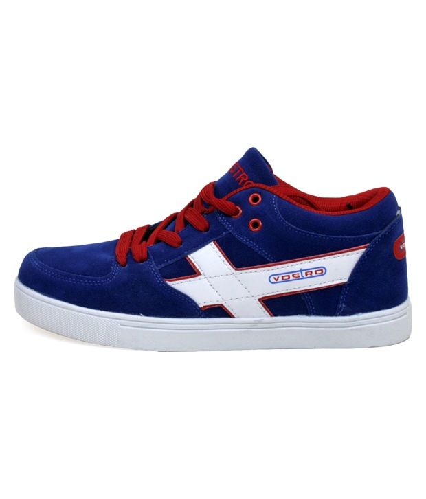 red white blue canvas shoes