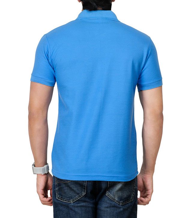 TSX Sky Blue Polo T Shirt - Buy TSX Sky Blue Polo T Shirt Online at Low ...