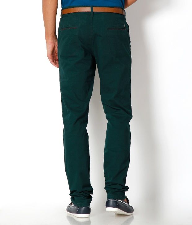 dark green chinos