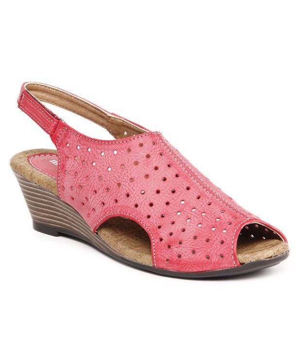 Marie Soft Perforated Cherry Heel 