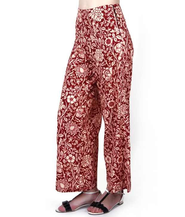 maroon palazzo pants