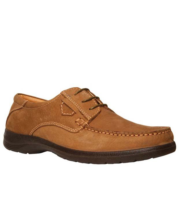 Bata Brown Leather Lace Casual Shoes - Buy Bata Brown Leather Lace ...