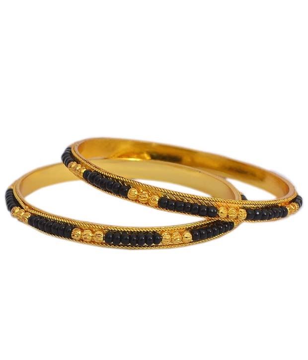 black beads bangles online