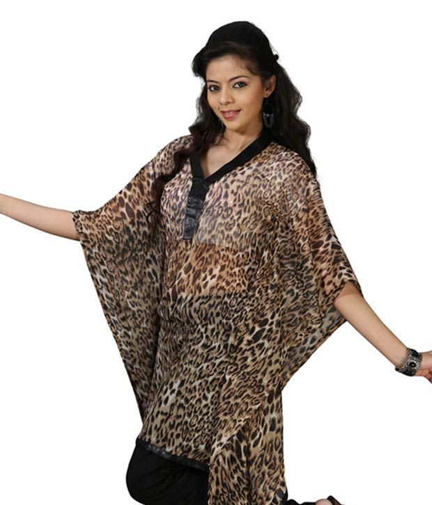 tiger print kaftan