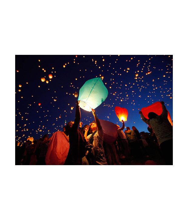 India Sky Lanterns Pack of 50 Buy India Sky Lanterns Pack of 50