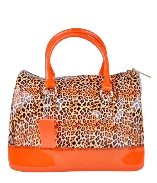 orange satchel purse