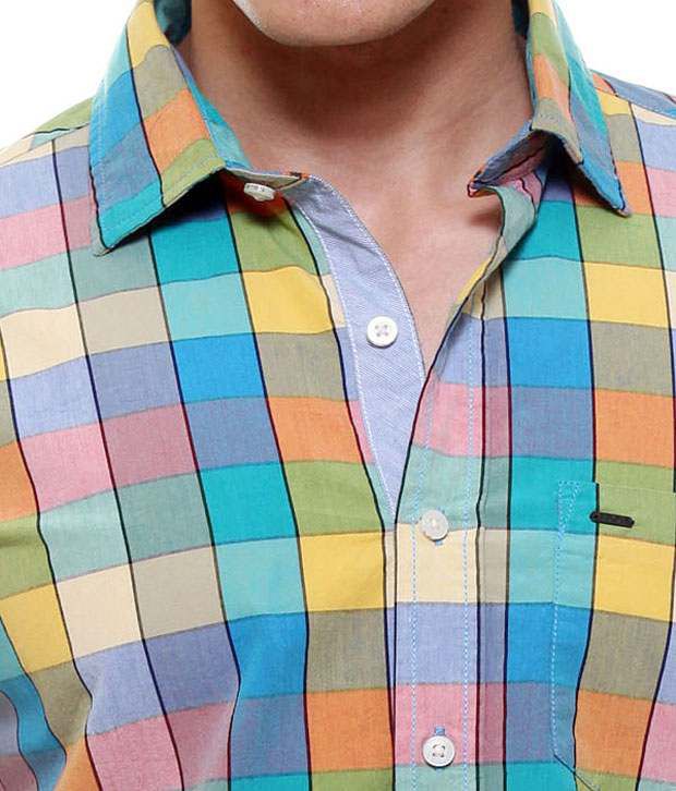 Fashionmyday Multi Color Checkered Shirt - Buy Fashionmyday Multi Color ...