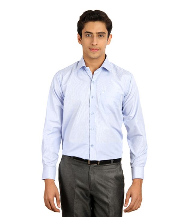 Arihant Formal White & Blue Striped Shirt for Men - Buy Arihant Formal ...