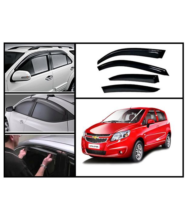 FloMaster Chevrolet Sail Uva Rain and Sun Protection Car Ventvisors