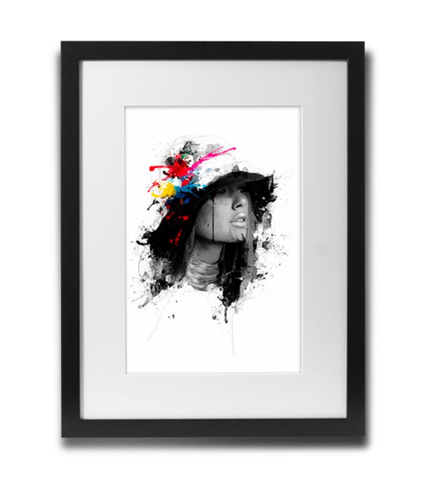 Shaildha S Water Colour Painting Print Of Girl Next Door Abstract