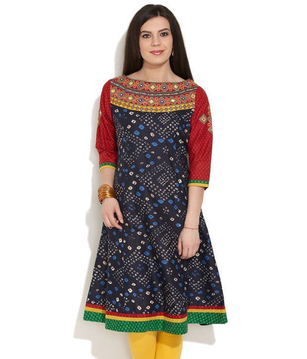 bandhani print churidar
