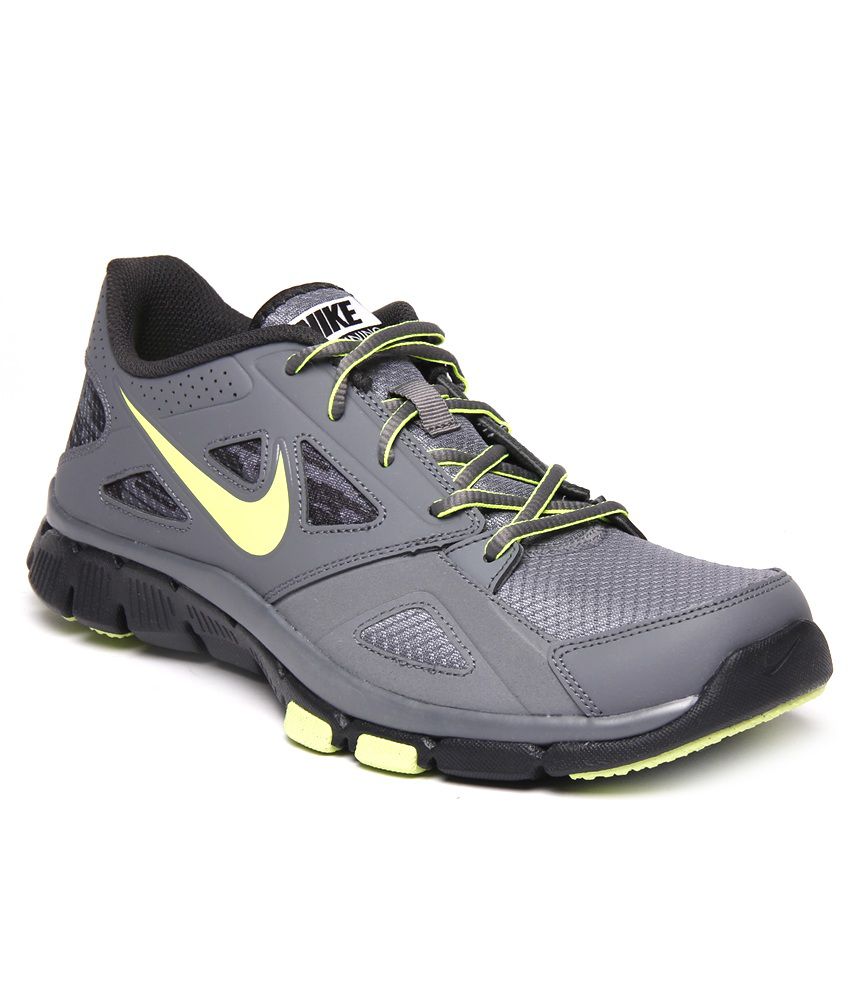 Nike Flex Supreme TR2 Grey and Black Running Shoes Price in India- Buy ...