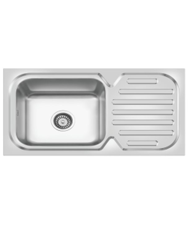 Buy Cera Celebrity Junior Single Bowl Sink with drain board NCKS211B