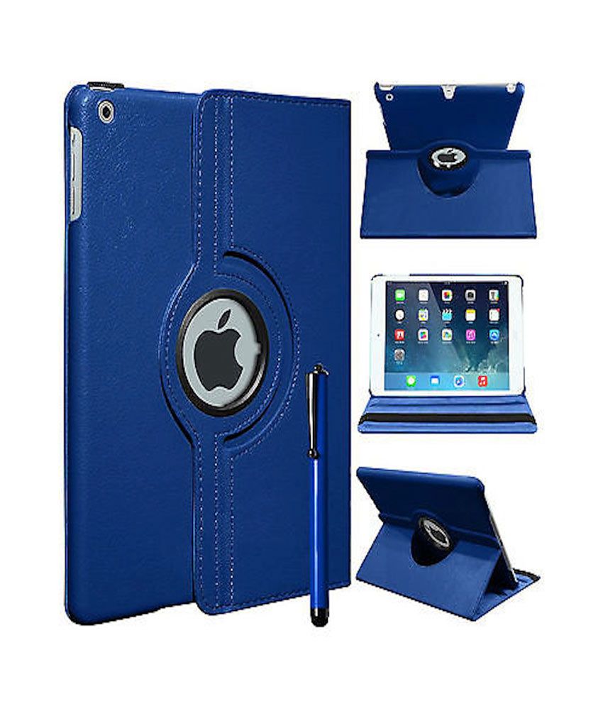     			RKA 360 Rotating PU Leather Stand Case Cover For Apple iPad Air 5th Gen New Navy Blue