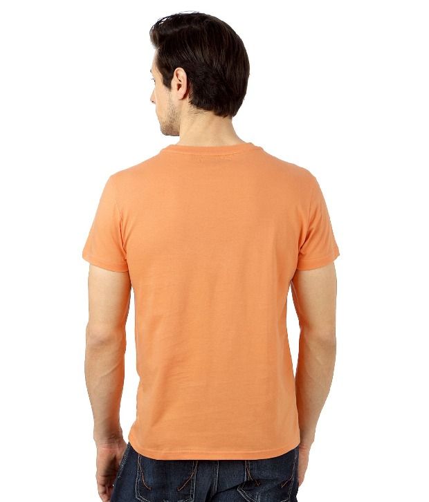 allen solly orange t shirt