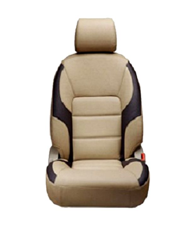 bardi  pu leather car seat covers  maruti  beige  coffee