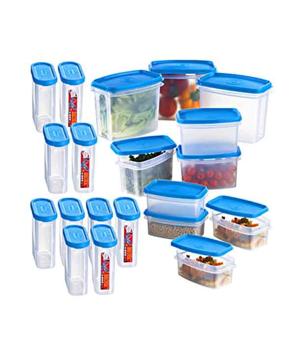 Prime Housewares 20Piece Food Storage Container Set Blue Buy Online