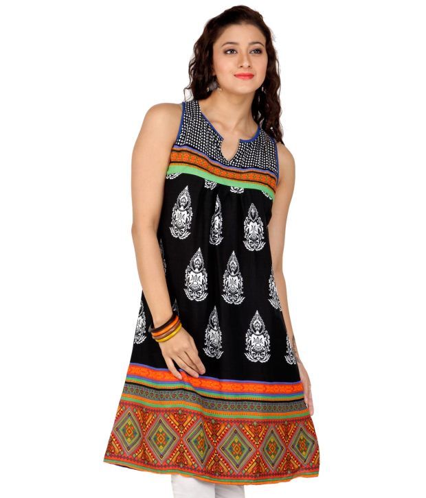 Global Desi Black Women - Kurti - Buy Global Desi Black Women - Kurti ...