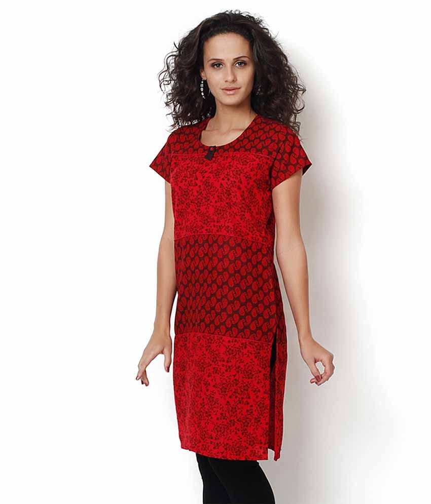 horizontal line kurti