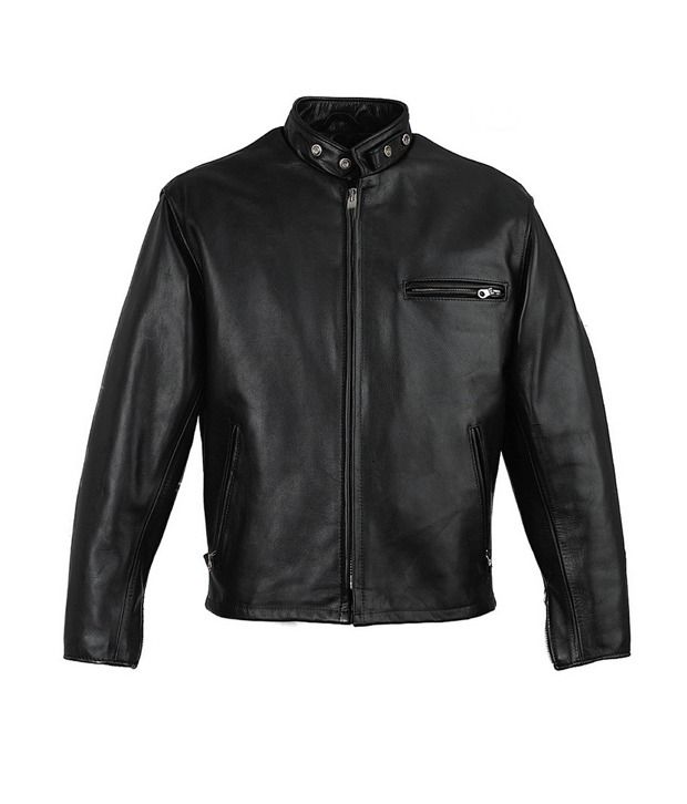 V4m Cool Black Leather Biker Jacket V4m Cool Black Leather Biker Jacket