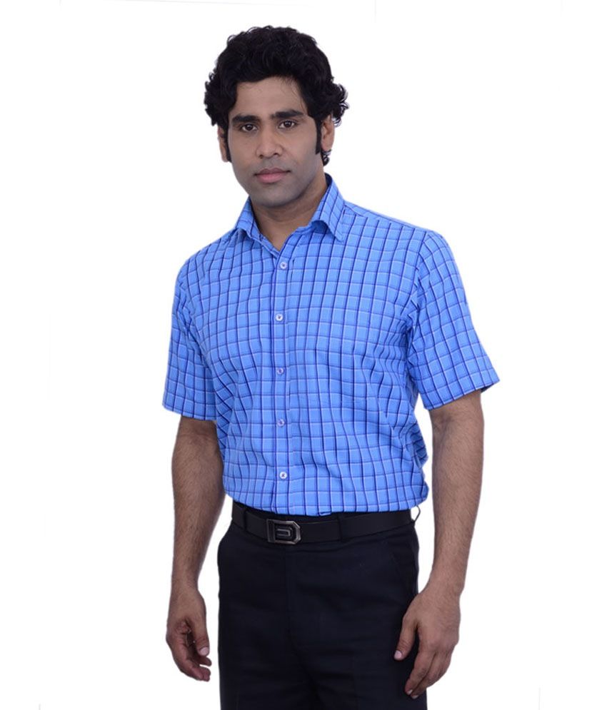 fluorescent blue t shirt