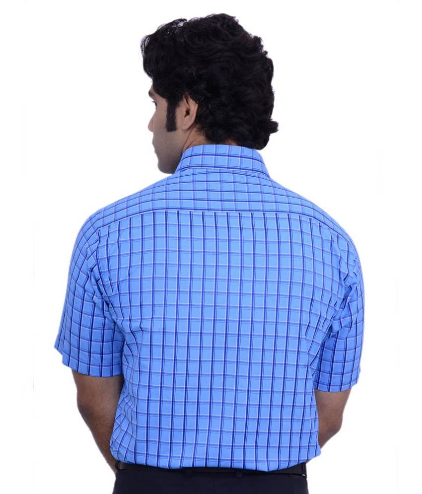 fluorescent blue t shirt