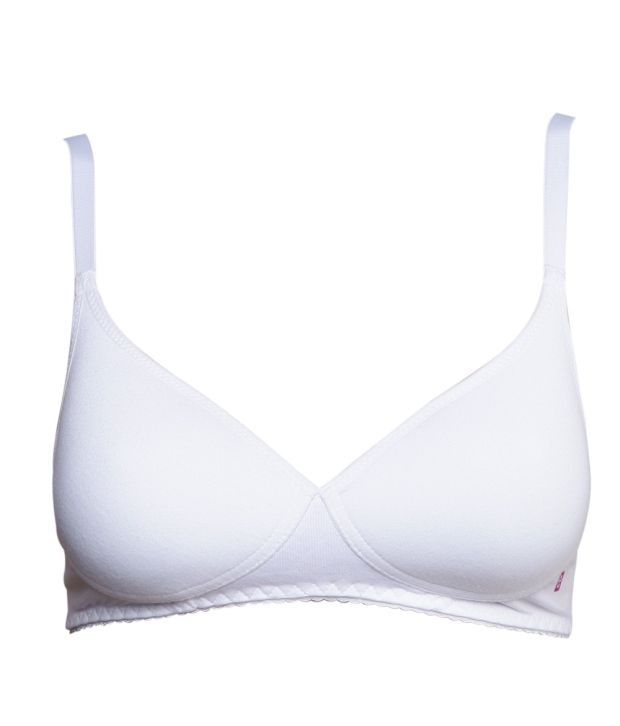 Buy Enamor White Cotton Padded Bra Online at Best Prices in India