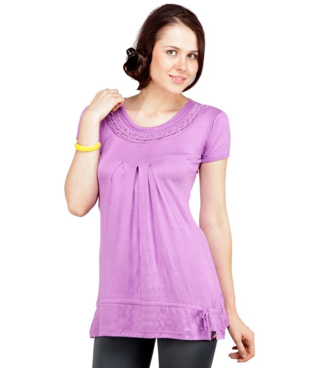 purple tops womens