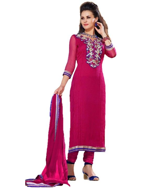 rani pink colour dress
